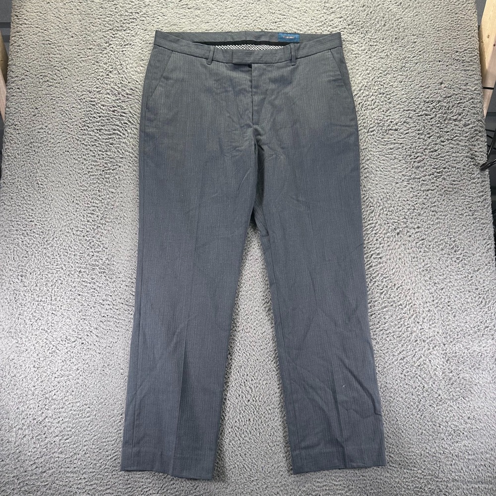 Fairlane Pant Mens 38x32 Gray Polyester Golf Straight Performance Sports Stretch